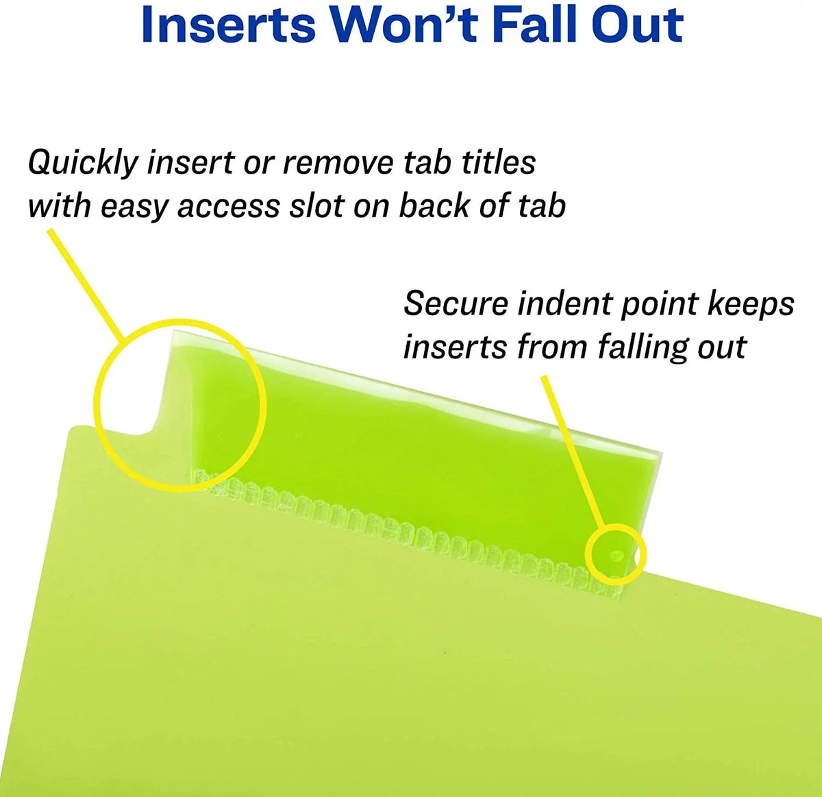 Insertable Big of Multicolor 24 8 Dividers, Case Sets Pack Plastic Tabs, Avery 11901 Tab
