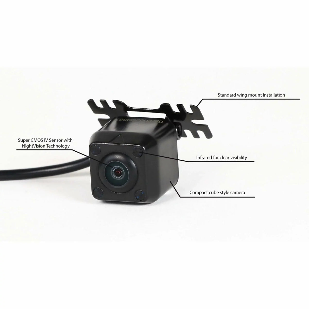 Forward Rydeen New Facing cm-LED4 Black LED Infrared Backup Camera MINy - and