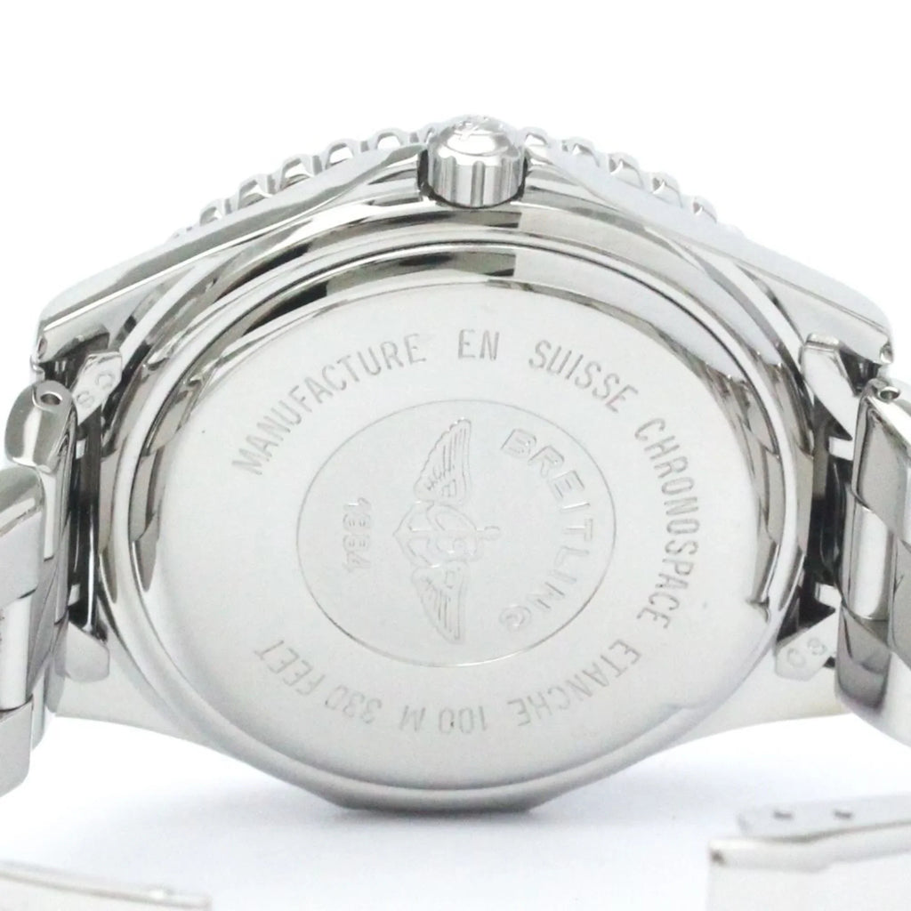 Pre-Owned Quartz A56012.1 Watch Chronospace Polished BREITLING BF563779 Steel (Good) Mens