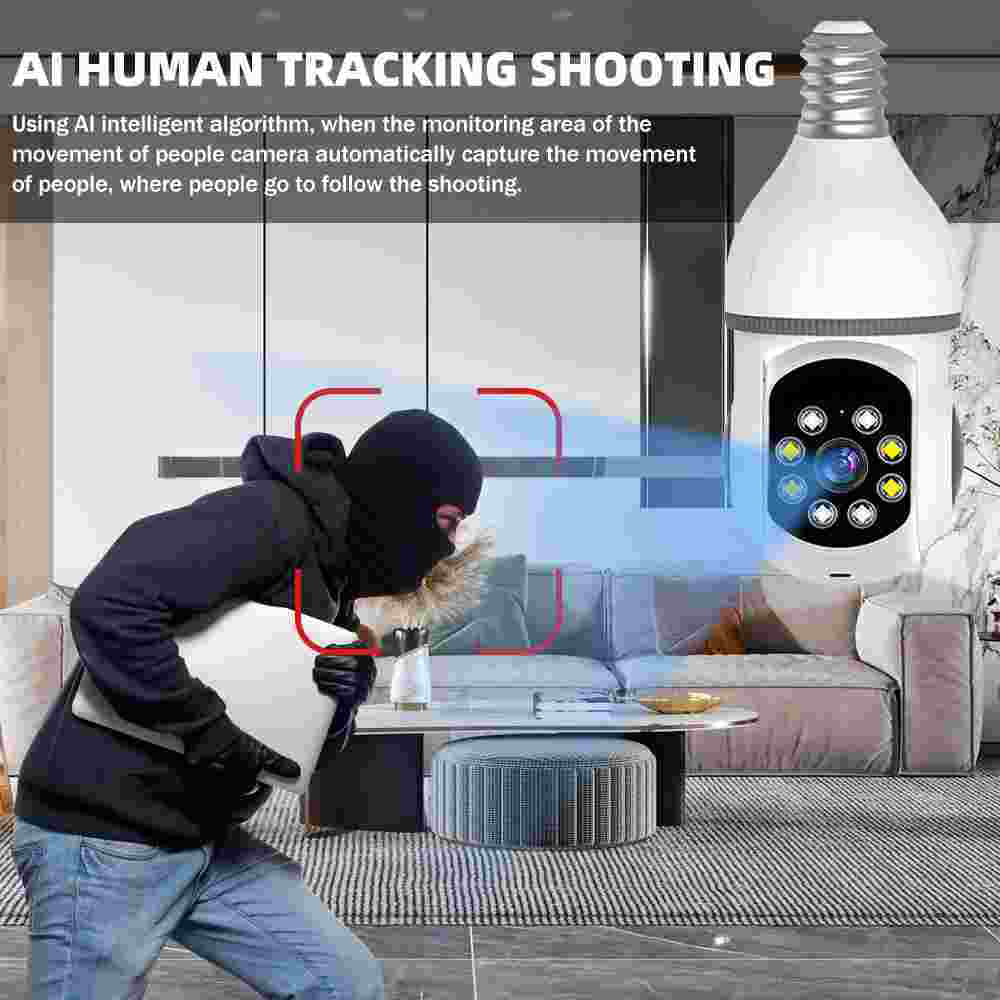 Detection, Camera, Home Motion Bulb with Vision Kepeak WiFi Clear Cameras Security