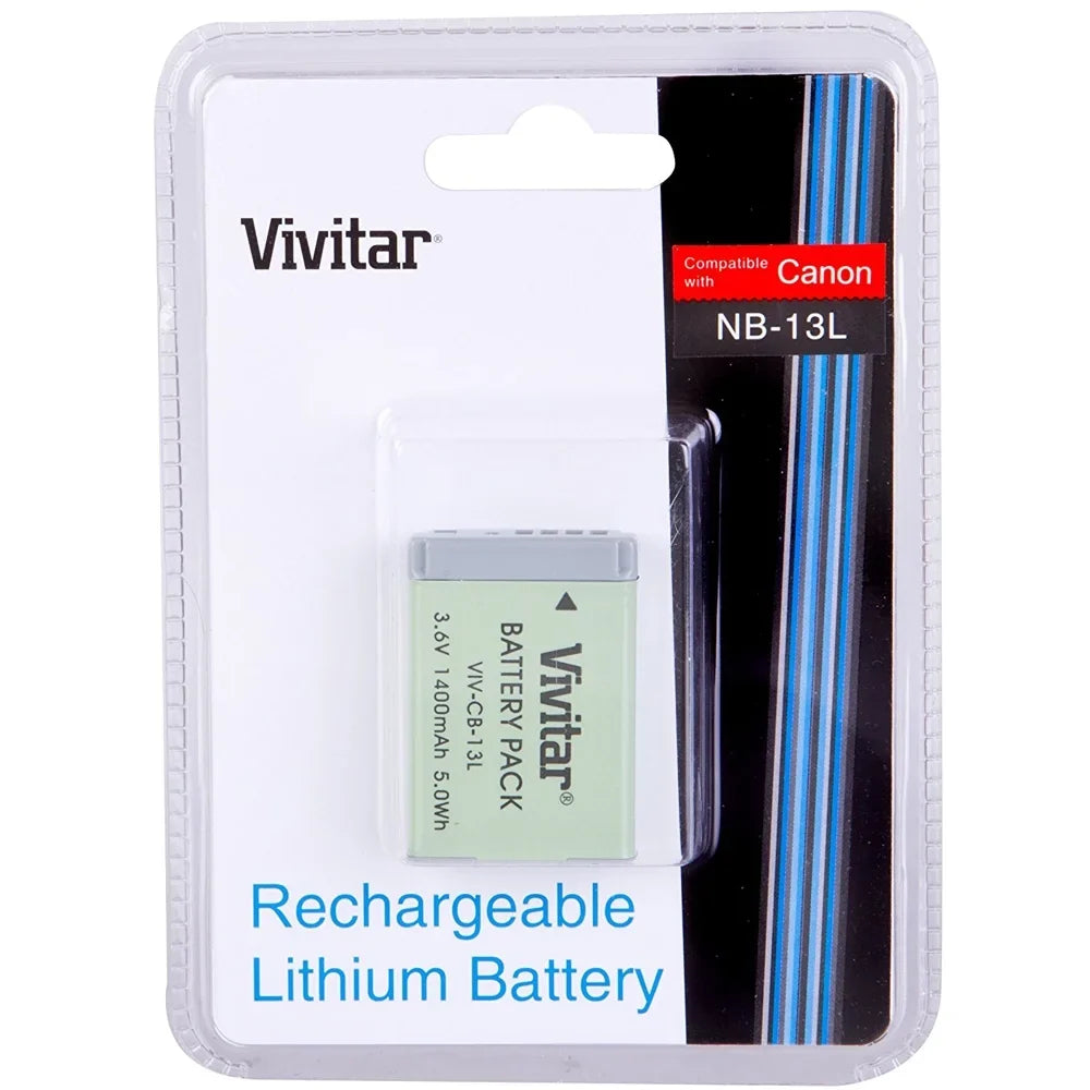 NB-13L Battery Canon 1400MAH LI-ON VIV-CB-13L - for Vivitar