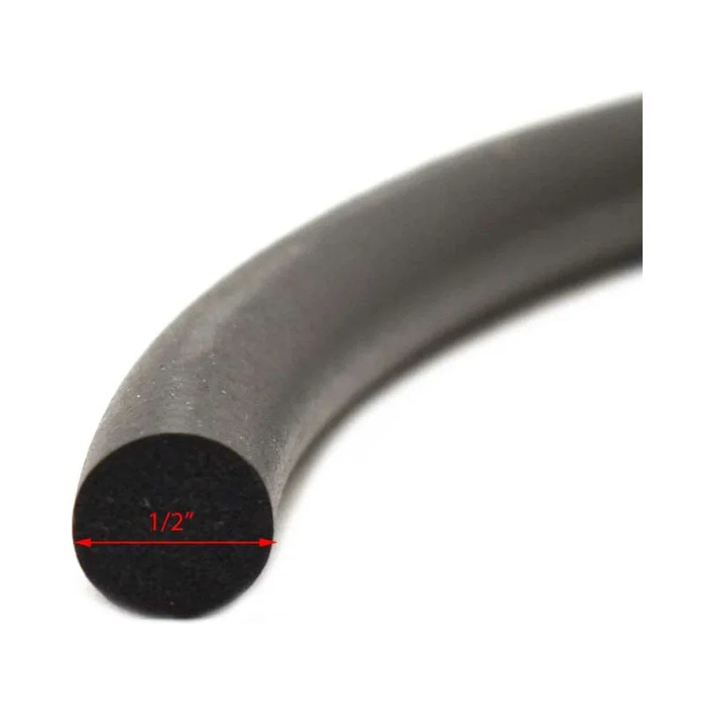 1/2 6FT Gasket Jim x Black Boat 595-HTSEAL | Seal Hatch Inch