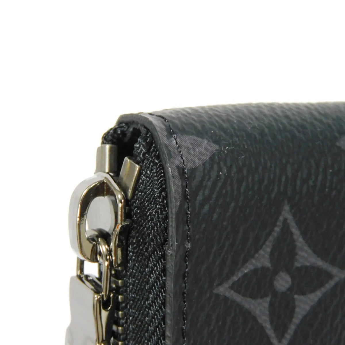 Zippy (Good) Billfold LOUIS Vertical Pre-Owned Eclipse VUITTON Round Long Logo Noir M62295 Zipper Monogram Men's Wallet LV