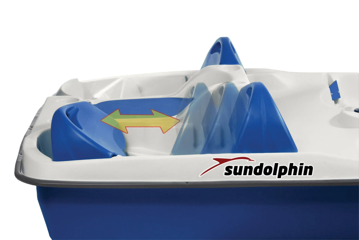 Sun with Dolphin Slider Canopy, 5 Blue Boat Seat Pedal Sun