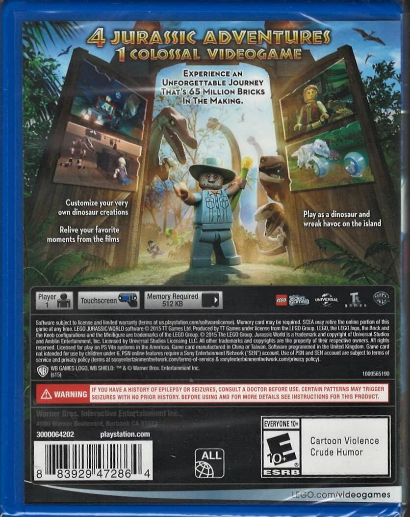World New Version) (Brand Vita, Sealed US Factory PlayStation Jurassic PSV
