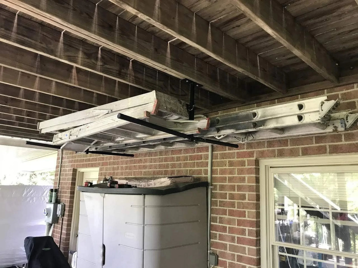 Storage Hi 2 Ladder Double Garage Hanger Ceiling And Storeyourboard Rack, Port Mount Organizer,