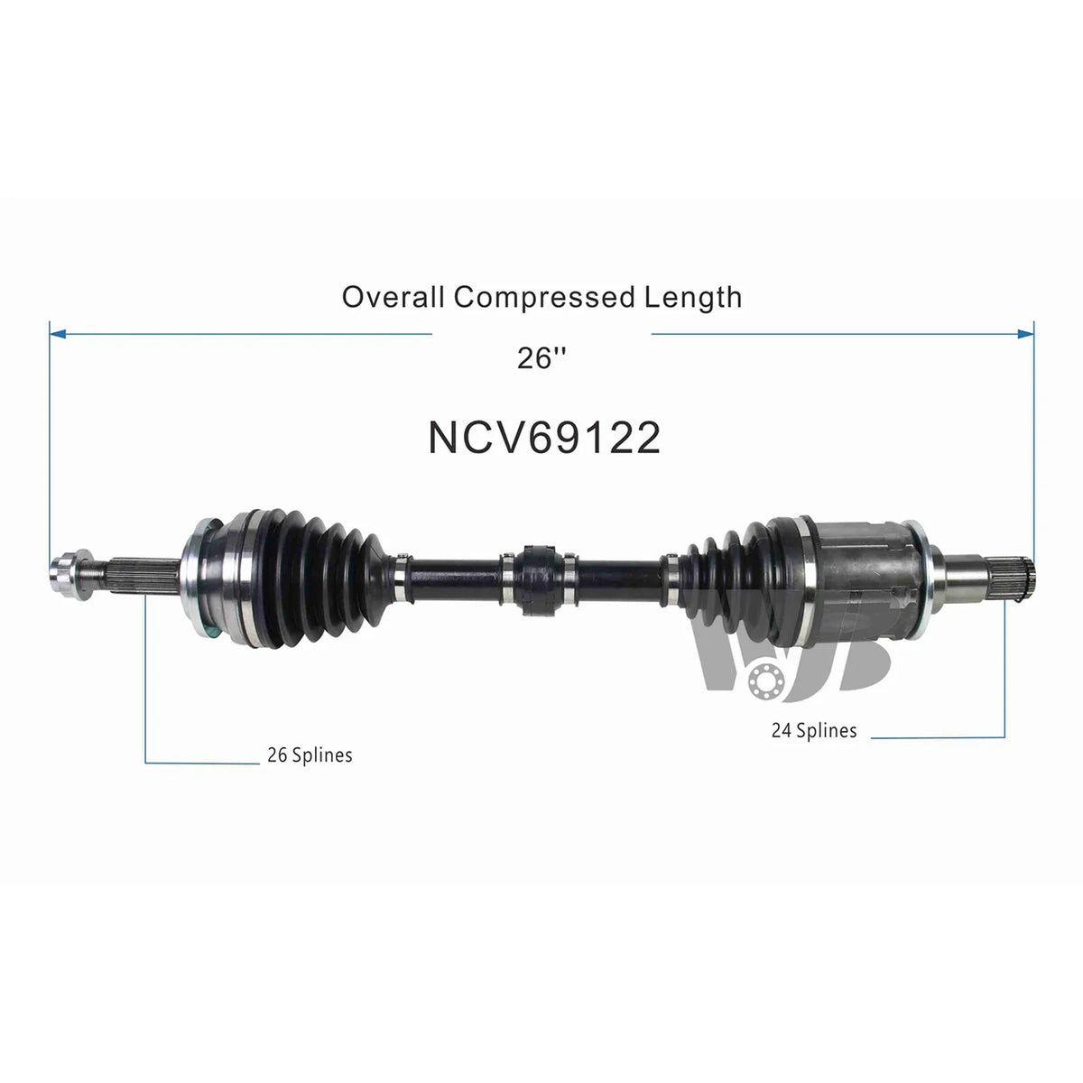 For WJB NCV69122 2019 2021 Front CV Toyota Axle 2.5L 2020 Assembly Left Shaft RAV4