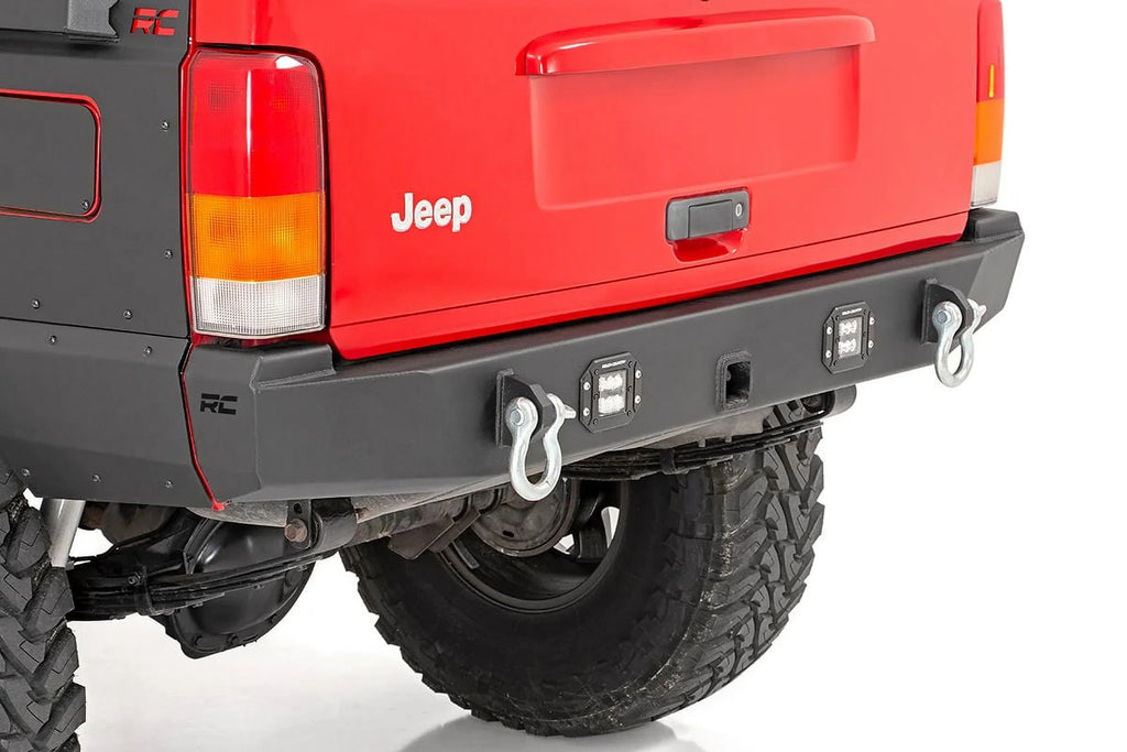 1984-2001 2WD/4WD Rough Rear XJ Bumper for LED Cherokee Country 110504 - Jeep