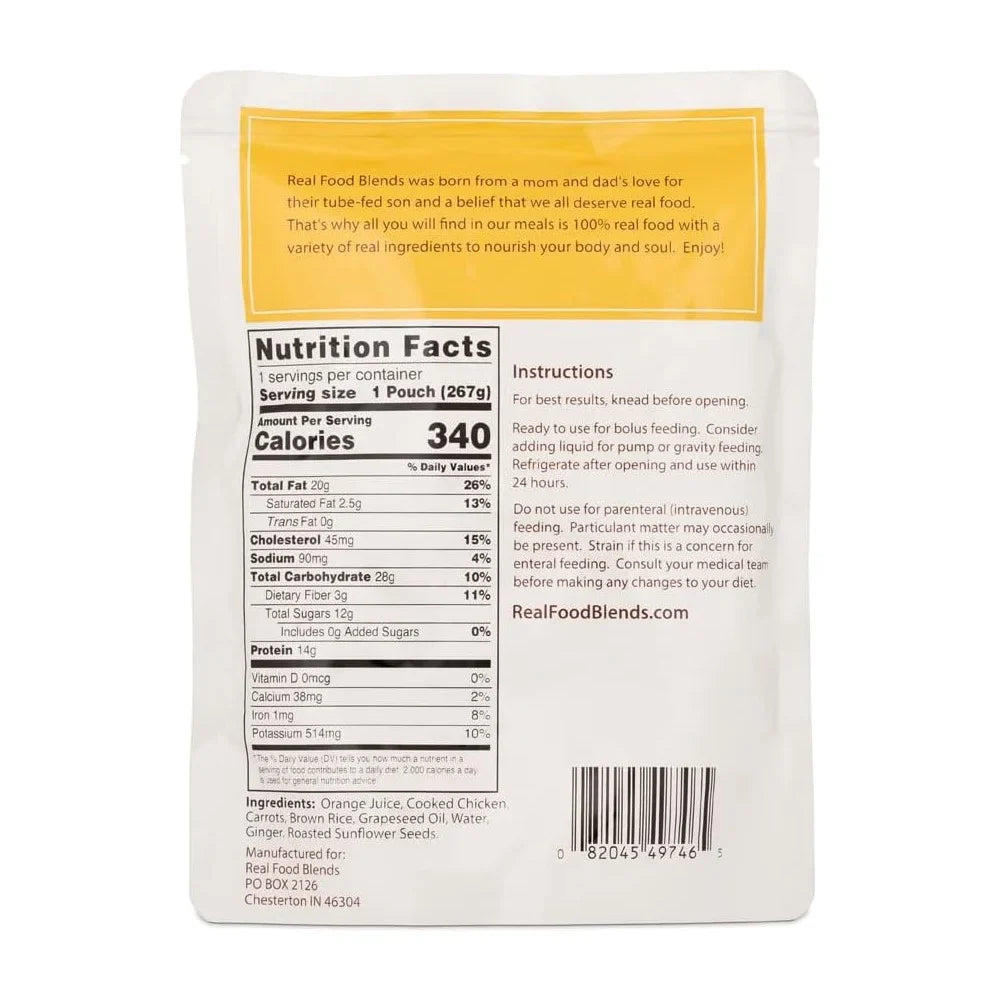 Fed Carrots Brown of Real 9.4 People Chicken, 12) Oz - Rice Blends Food for - - Orange Meals Tube (Pack & Pouch