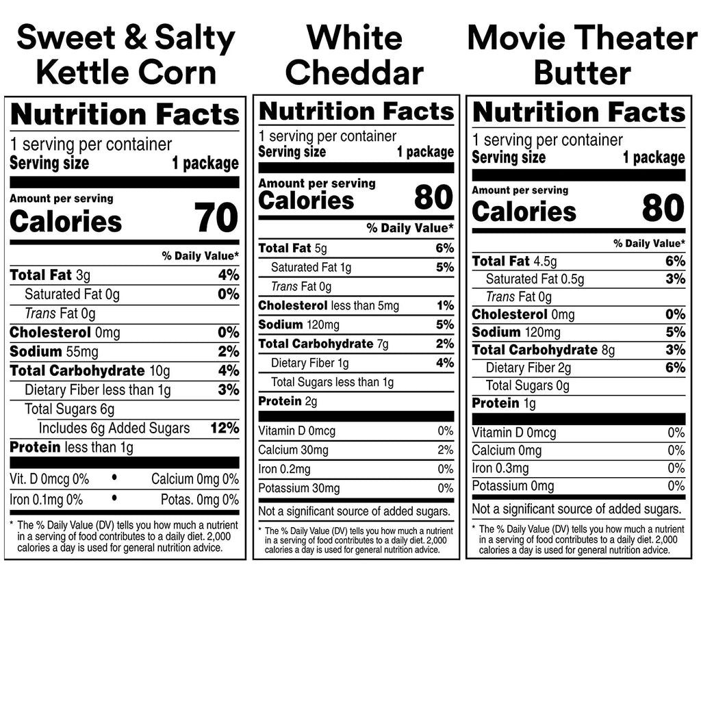 Pack Cheddar, Popcorn Snacks, Bags, & pack) 40 Corn Smartfood Variety Kettle Movie Theater Multipack White Flavor 0.5 (2 Count Butter oz