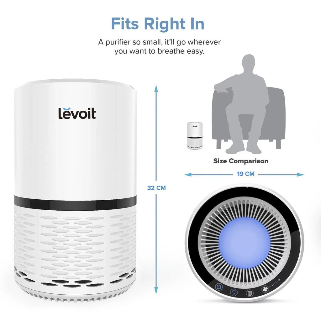 Filter LV-H132 Air and with True Bacteria, Hepa Purifier LEVOIT More for Smoke,