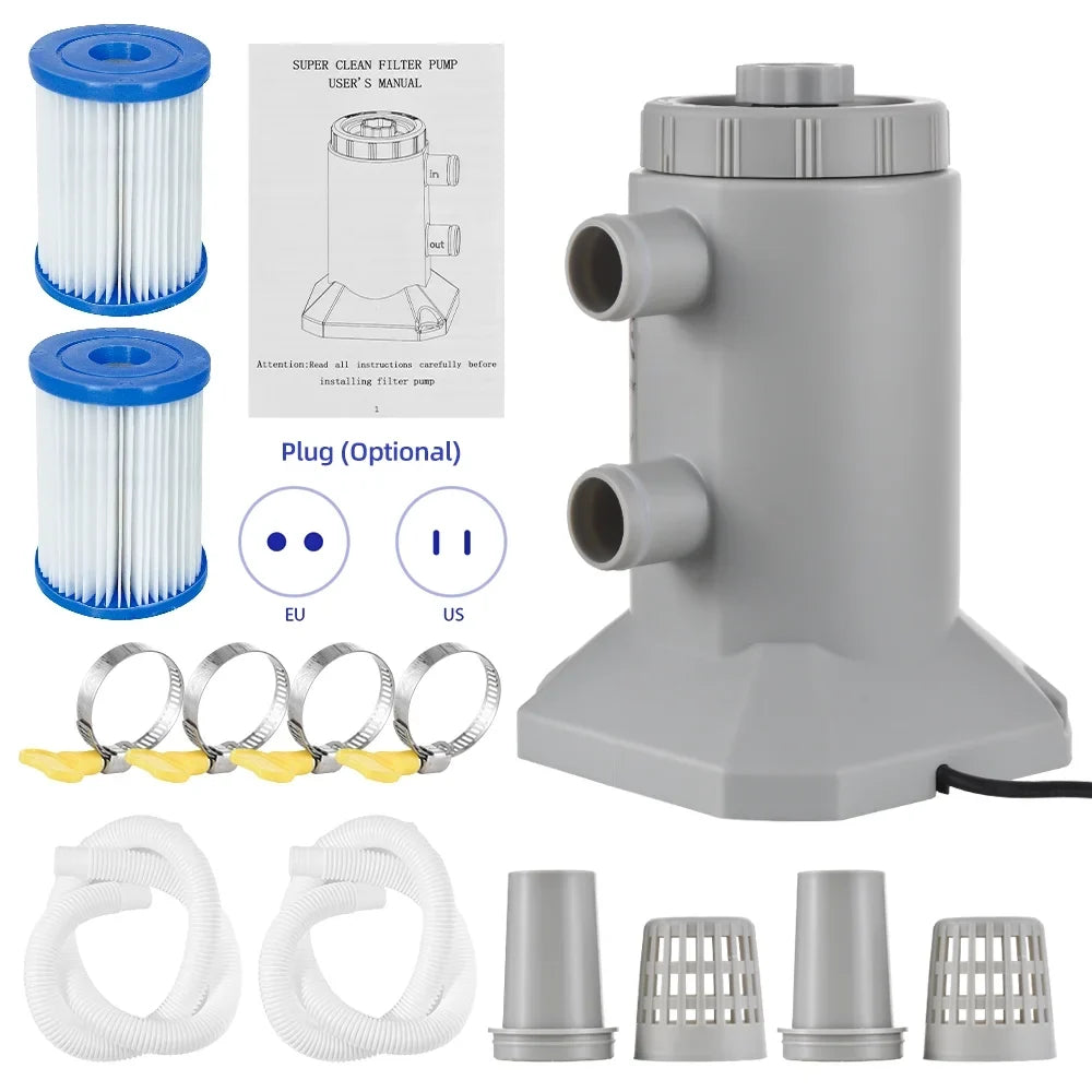 Pools Improved And /Rate Cartridge Improved Improved And 250l/hRate Low Low Noise With Rate Low 2 Carevas Pools Noise Filter 2 / Above Pump,Filter Noise Pump Above Water 55w Pump