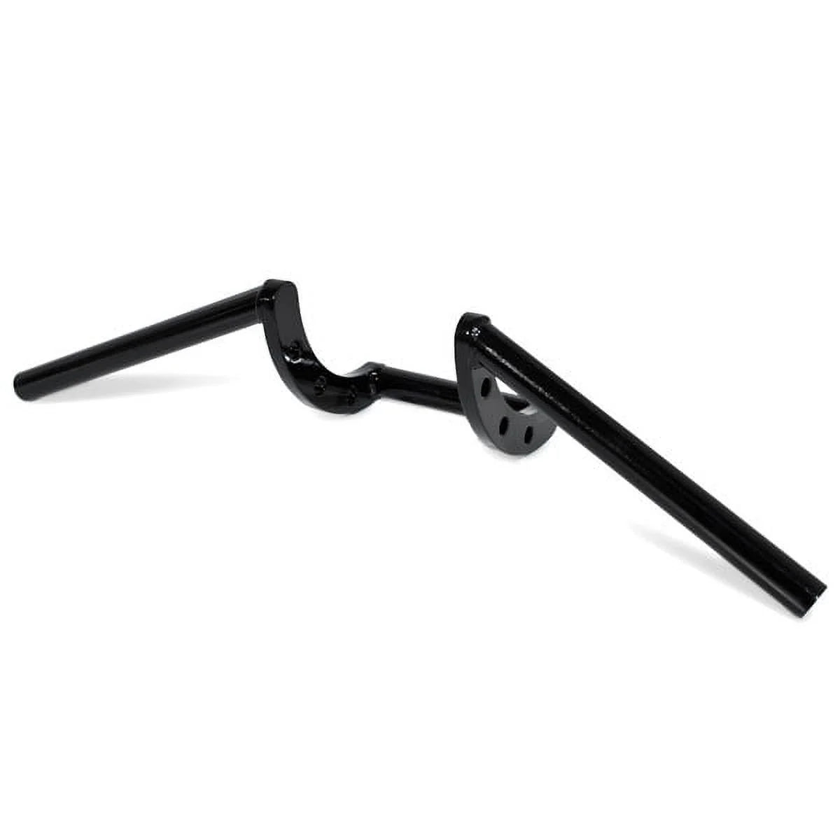 Black Davidson FLHP Bike Krator Harley Handlebar with Police Motorcycle 1" Cruiser Z-Bars Compatible