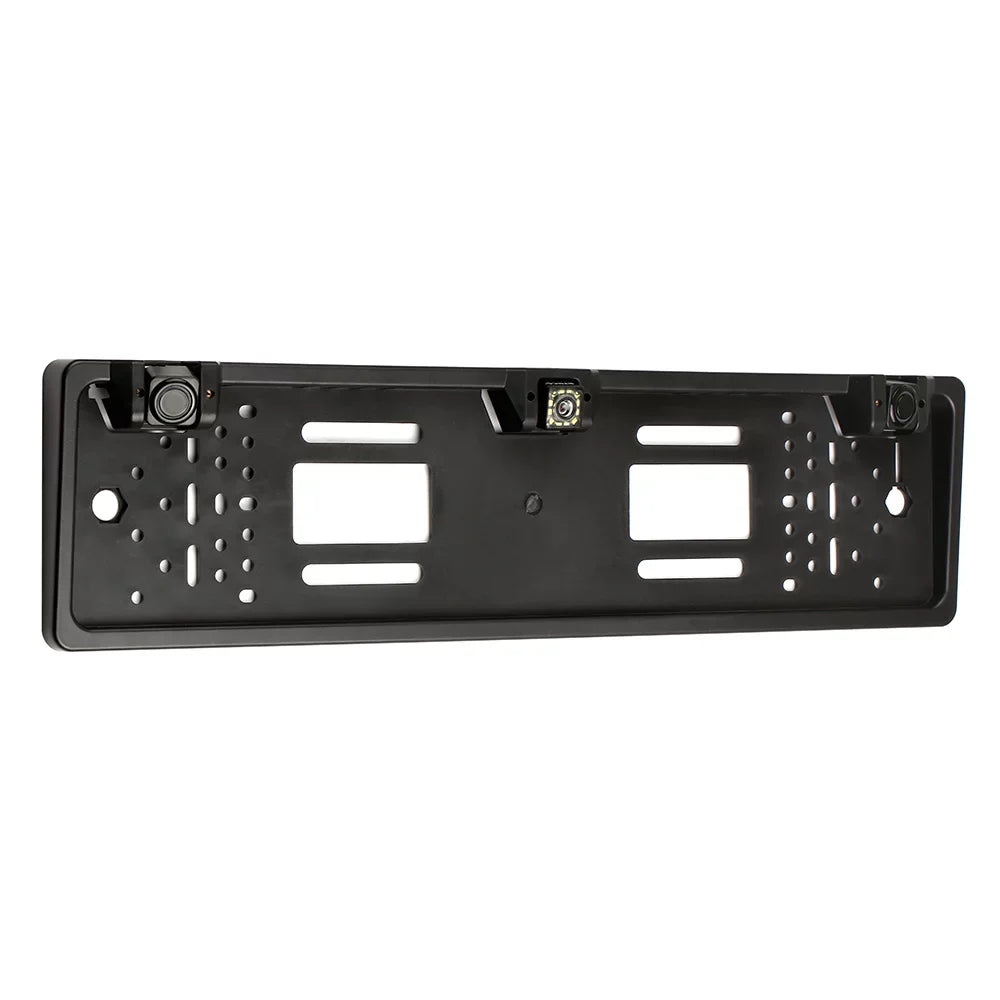 Nebublu Reversing 12 License Sensor Car European Rear Plate Backup Camera, Parking View LED Camera, Frame, System,