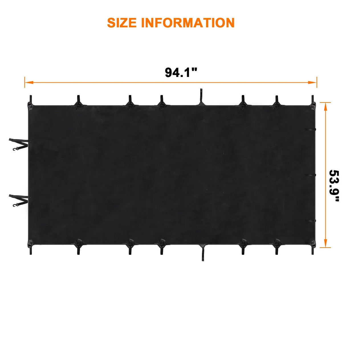 Soft Top Wrangler Top Roof 2-Door PU 2007-2017 JK Black Leather Top Extended Cover Anti-UV Jeep Bikini for