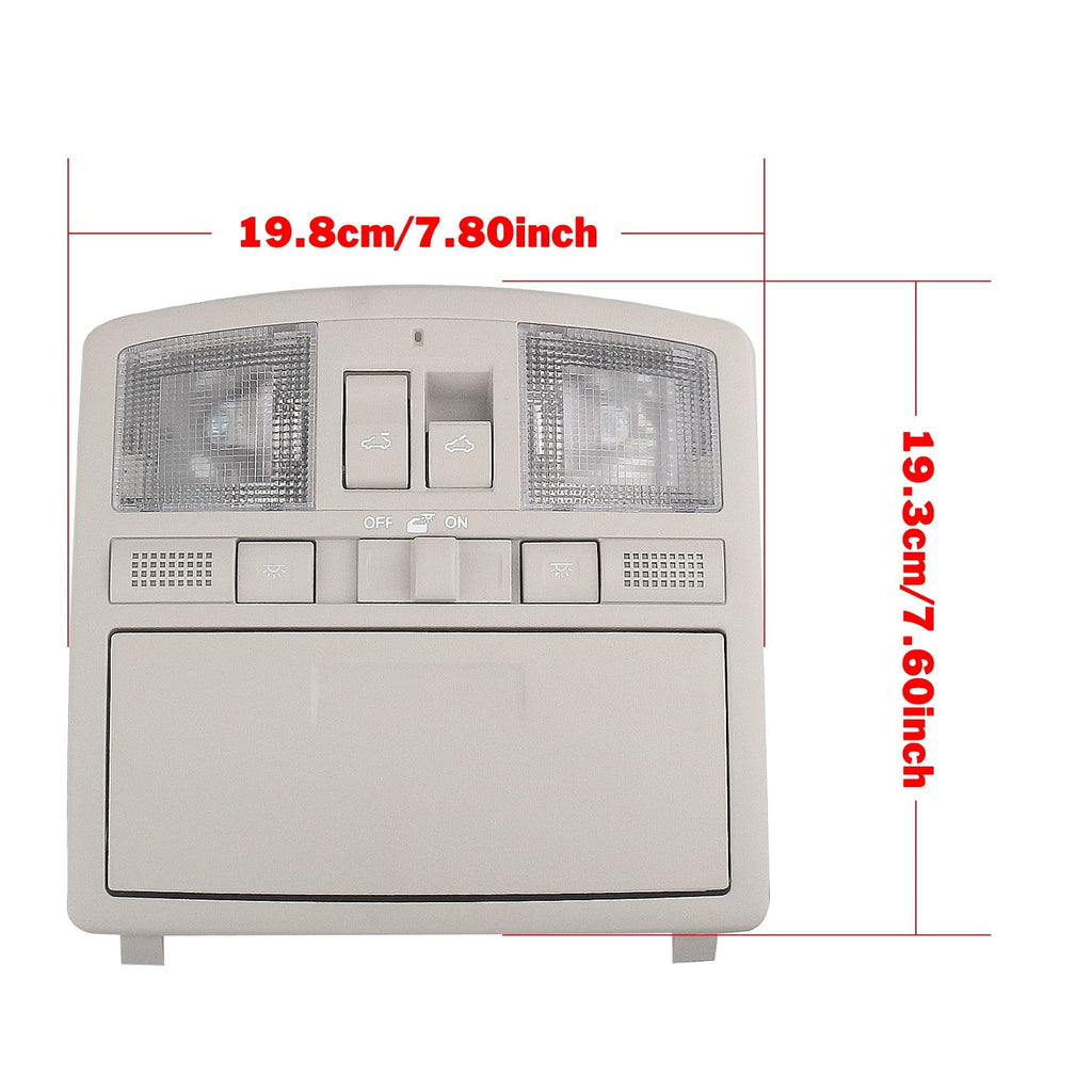 Reading 2010-2015 For 2009-2013 Sunroof Mazda 6 CX-9 Gray Console Switch Light w/ Overhead