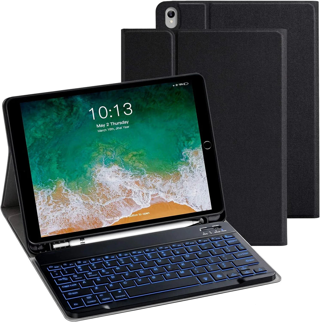 3rd (2017) for VOWUBO Case iPad Keyboard (2019), iPad Detachable Magnetically Air Gen 10.5" Pro 10.5"