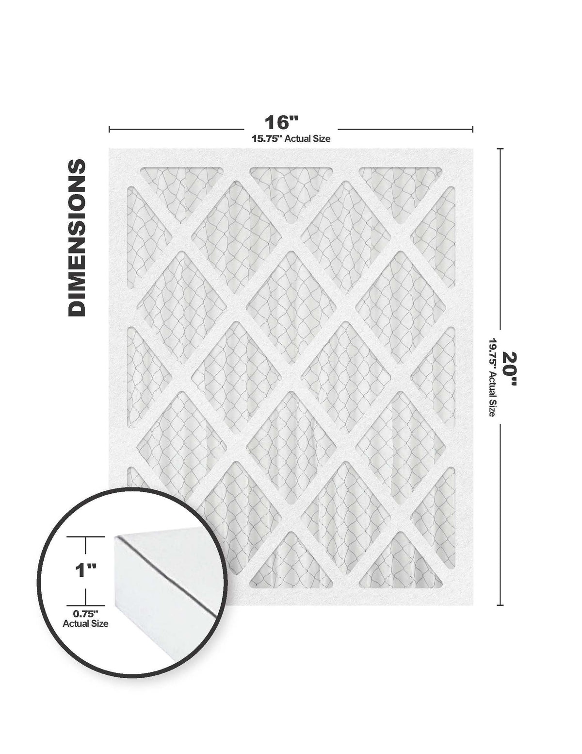 (15.75 8 19.75) (4 Accumulair x Pack) MERV 16x20x1 Filter