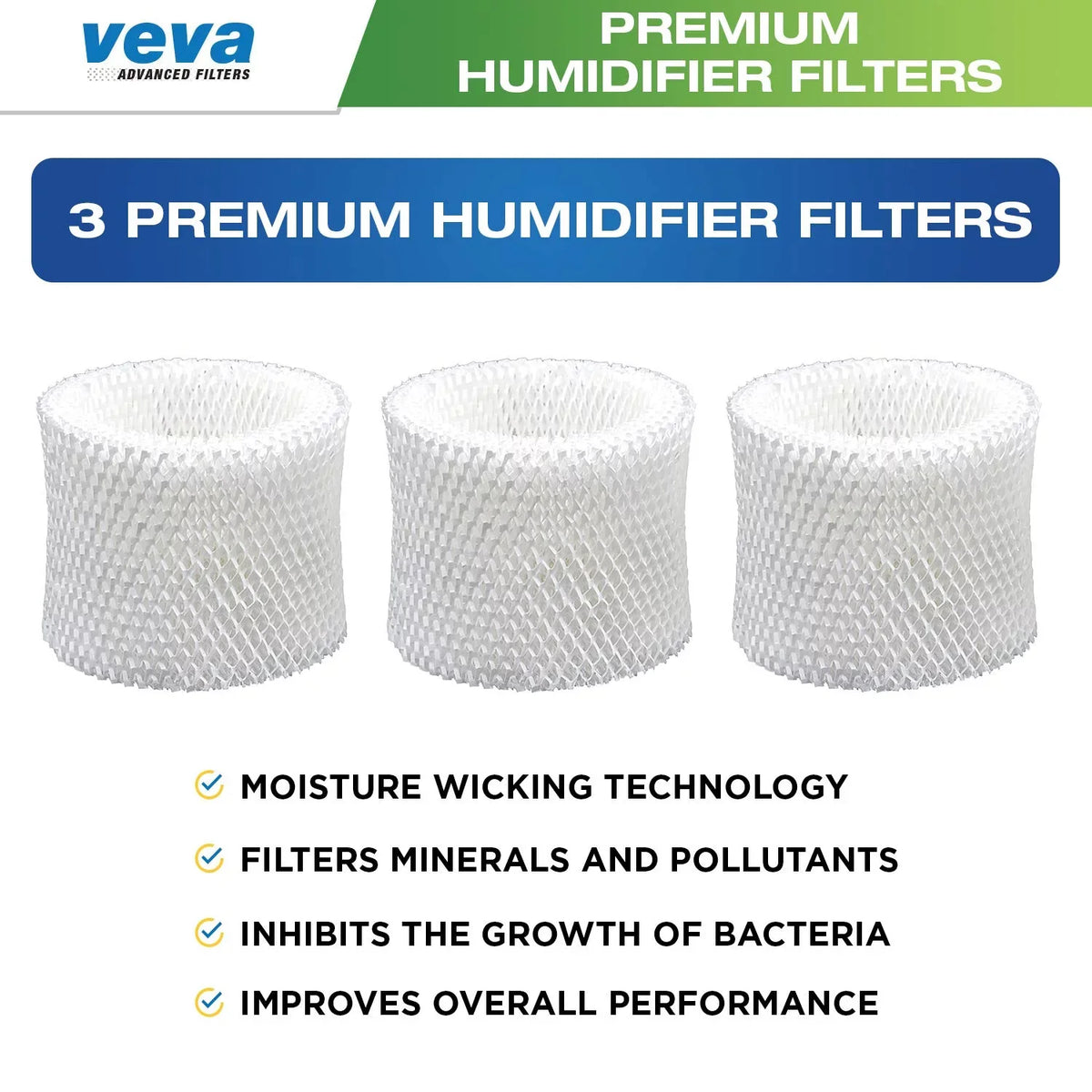 for Pack Filters VEVA Replacement Premium Humidifier 3 HW E Filter