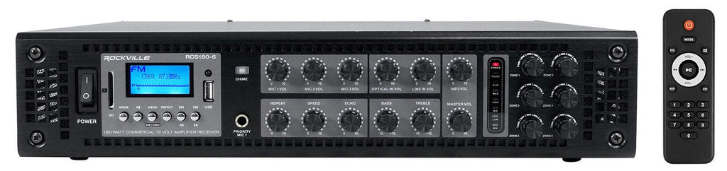 CONTROL 5.25" (6) Outdoor JBL Speakers+Amplifier 70v Landscape 85M Commercial