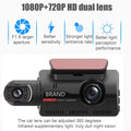 Camera Rear DVR Recorder Cam Video Front Car Dual Dash Lens 1080P and G-Sensor