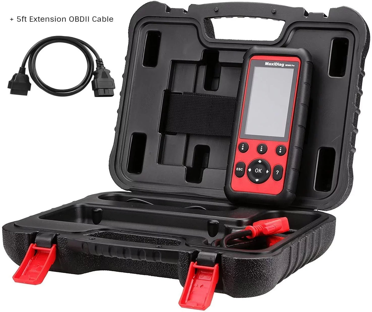 Lookup Battery Scanner EPB Reset MD808 AL629 Code Reset Cable Codes BMS OBD2 Upgraded Features Reader Autel With MaxiDiag Extension MD806 AL529 Special AL329 Oil Read/Clear 7 SAS DTC Pro MD802 AL609