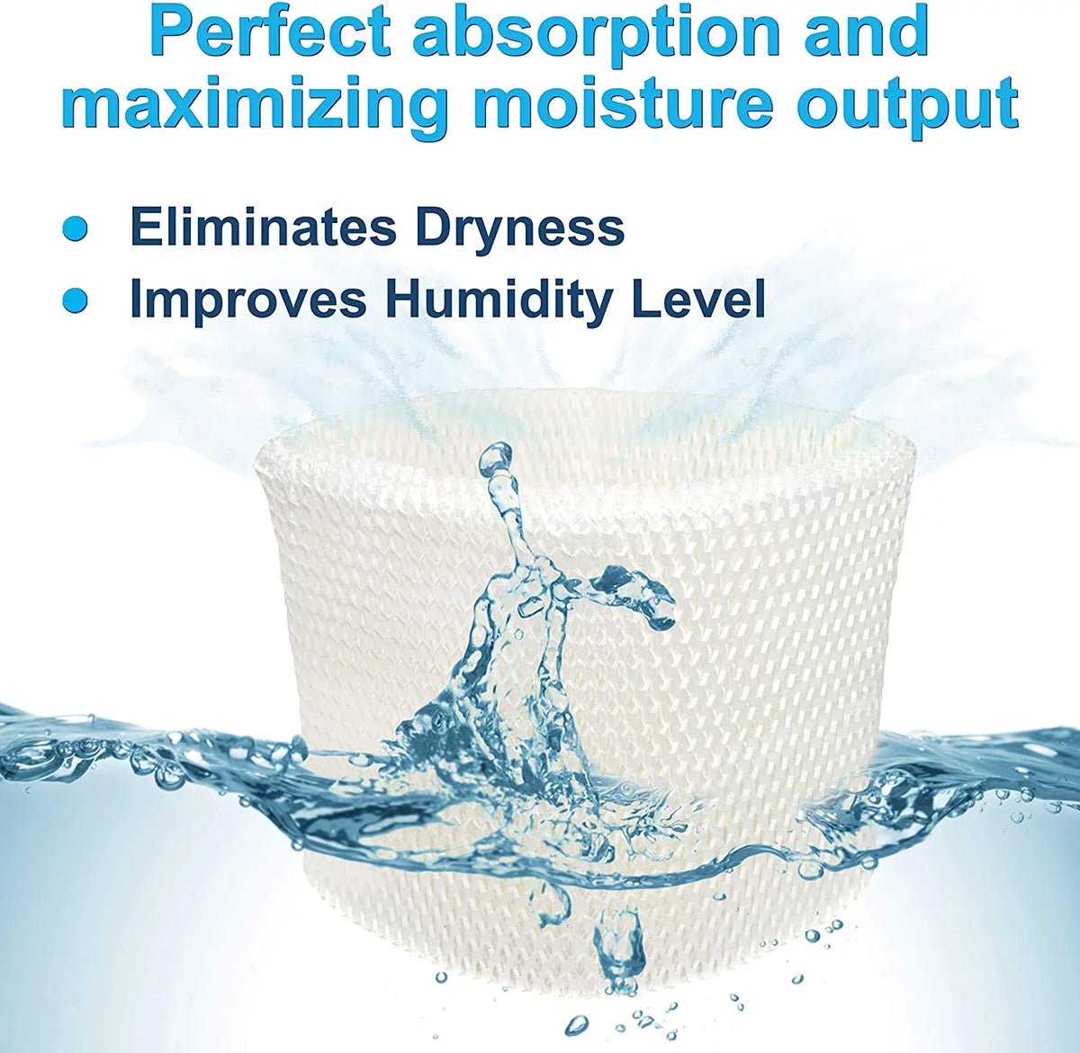 Idylis H65-ID 0110950 Humidifier RPS H65 HQRP Filter Wick for / / Replacement H65-C 4-pack Filter