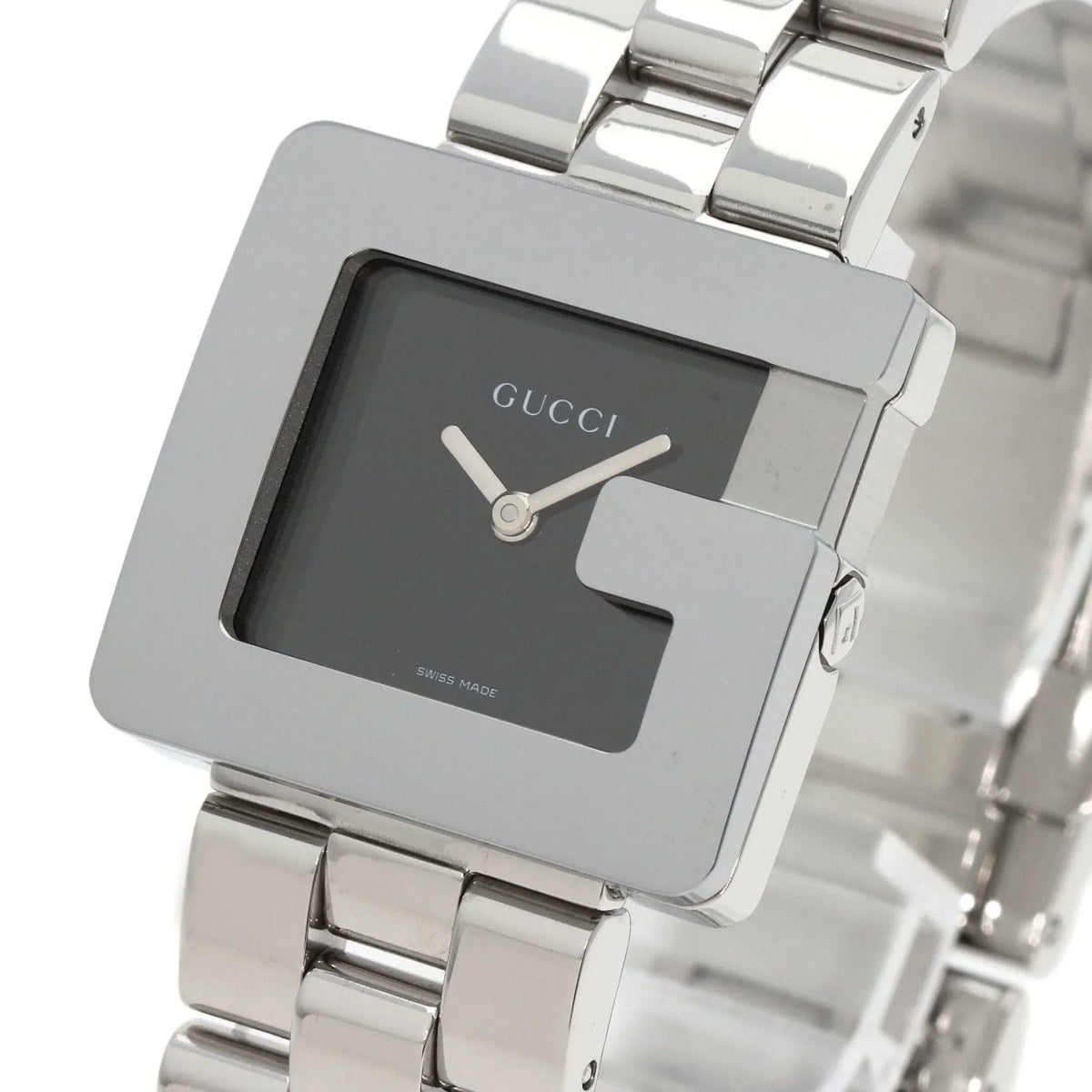 GUCCI Boys G Watch Square Face 3600J Pre-Owned Steel/SS (Good) Stainless Gucci
