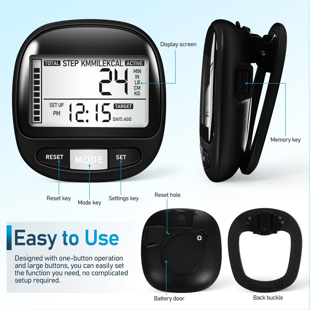 Portable Steps Pedometer Walking Yueyihe Pedometer Step Walking Tracker Outdoor Clip Counter