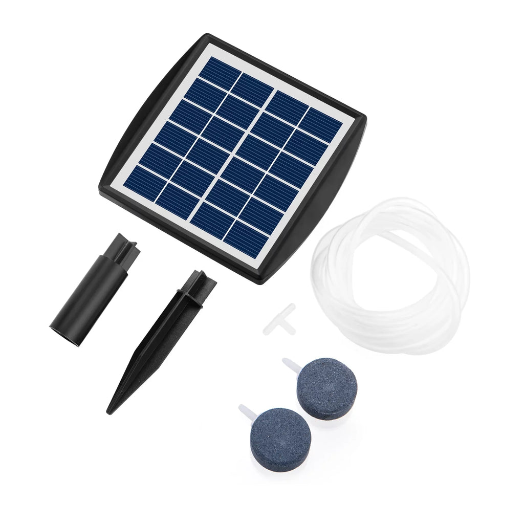 Fishing Solar Garden Fish Air Htovila 8.2ft Stones Aerator for with 2 Pond -in Pool Air Fish 2W Pump Oxygenator Aerator Pump Aquarium Bubble