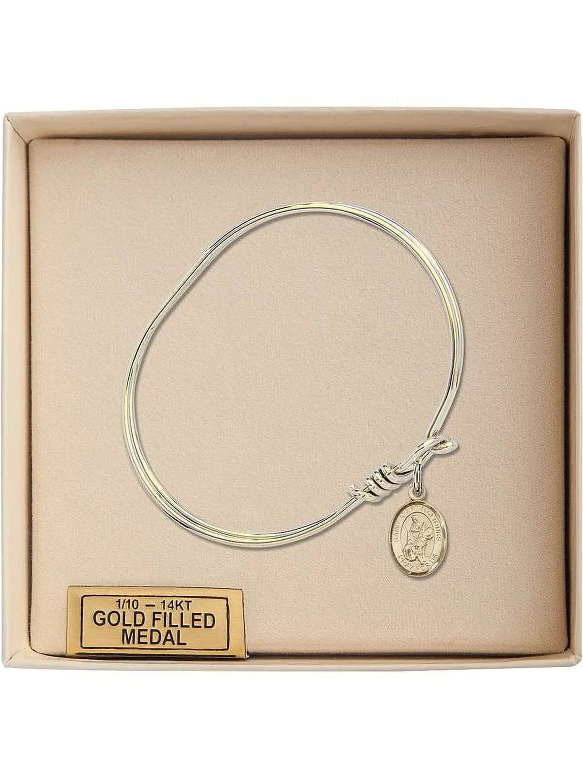 in Gold-Filled Hook Oval inch Bangle Tours 3/4 5 Eye of St. w/ Bracelet Martin