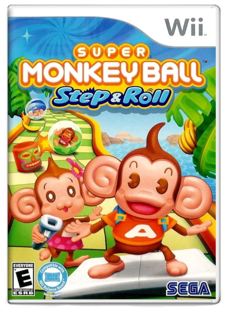 Nintendo Step Roll Used Monkey - Wii Super (Used) & Ball: