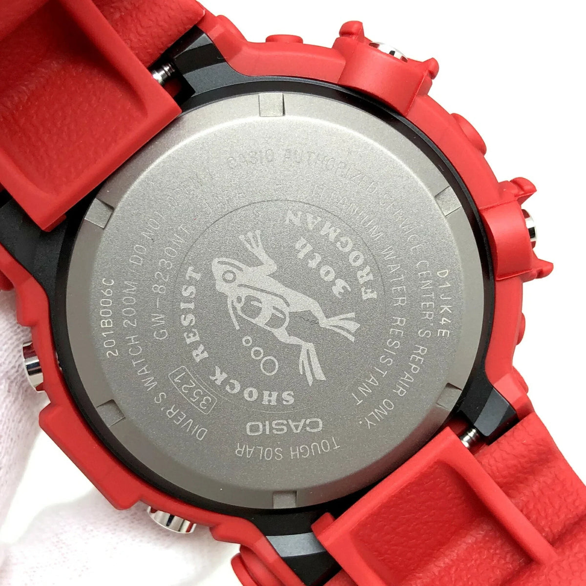 Tough Pre-Owned Anniversary Casio Digital Red Reprint Solar 30th Watch Model G-SHOCK FROGMAN ITWD1QAESCTM Men's CASIO GW-8230NT-4JR (Good)