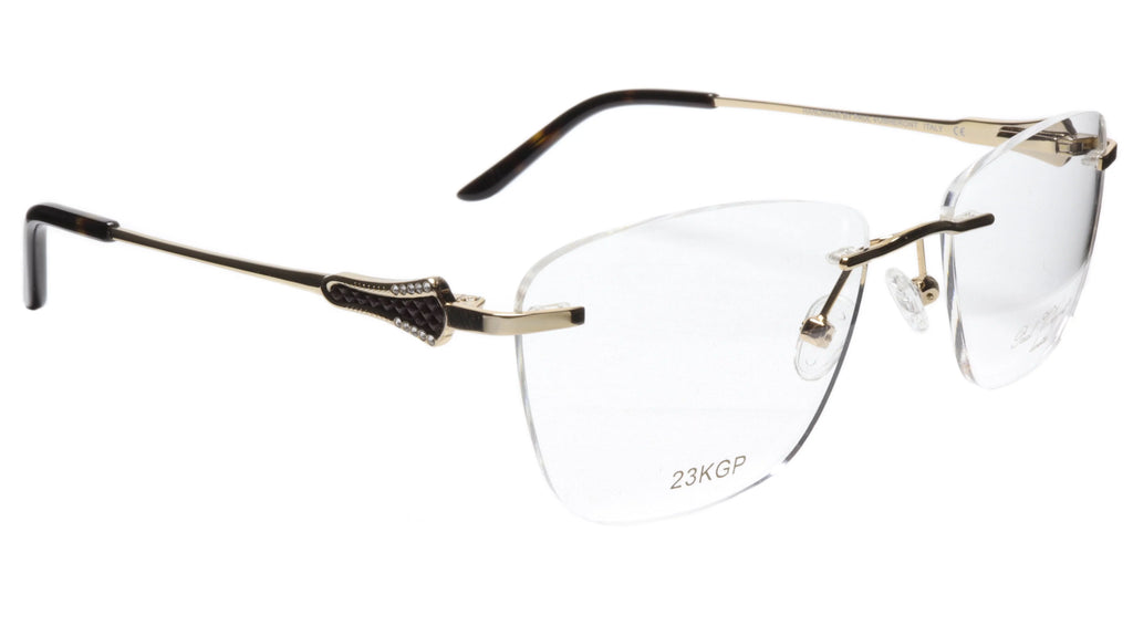 Vosheront Acetate Optical 52-18-135 & Black Square Frame Tapered Gold 37 Paul