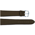 19mm Handmade Genuine Smooth Watch Leather Brown Strap