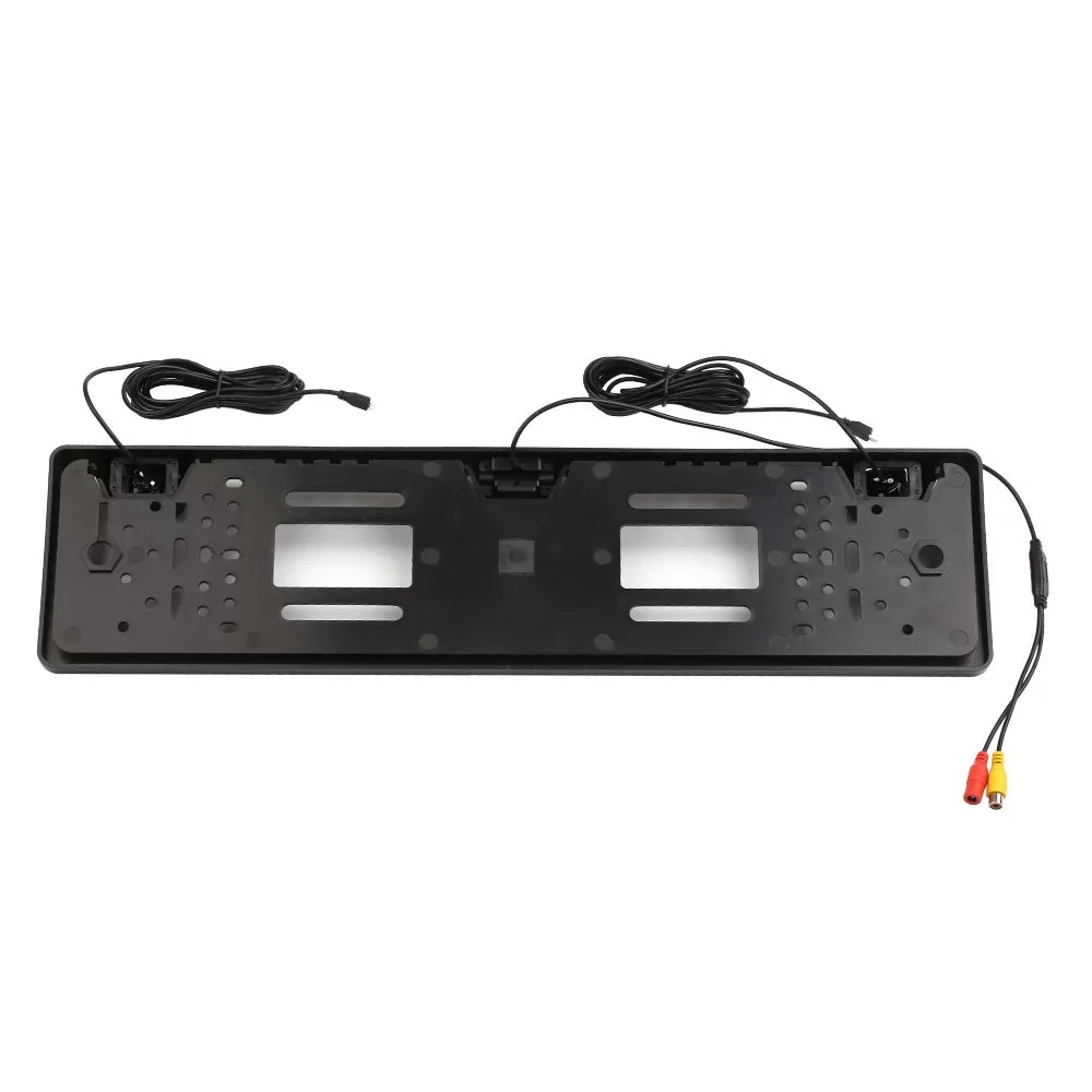 Nebublu Reversing 12 License Sensor Car European Rear Plate Backup Camera, Parking View LED Camera, Frame, System,