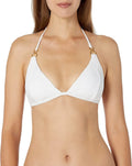 Swimsuit Womens White 12 Blanca Triangle Top La Halter