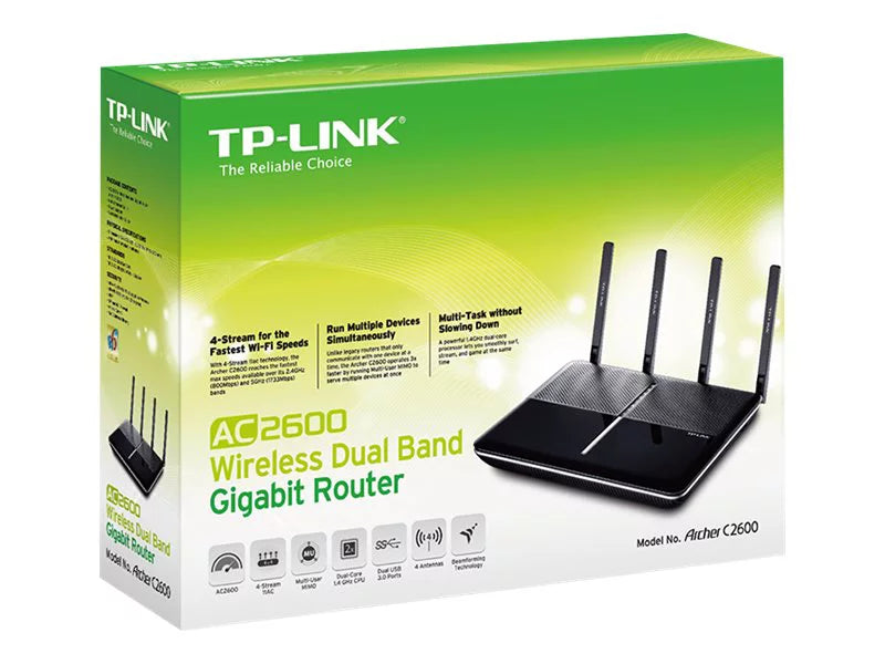 Gigabit Dual-Band Tp-Link ARCHER C2600 Router