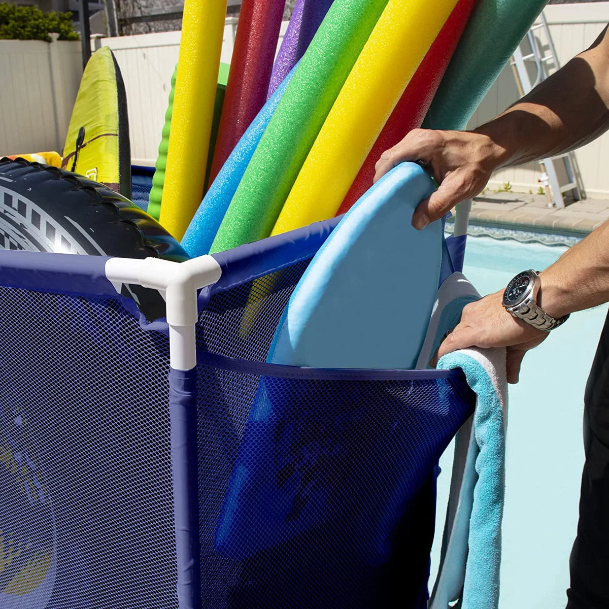 Mesh White Balls, Large, Yours W and 37.5" Rolling Floats, Toys L Equipment Style Bin, 25.4" (35" Organizer Blue Pool Essentially H), Storage 455102 / x x