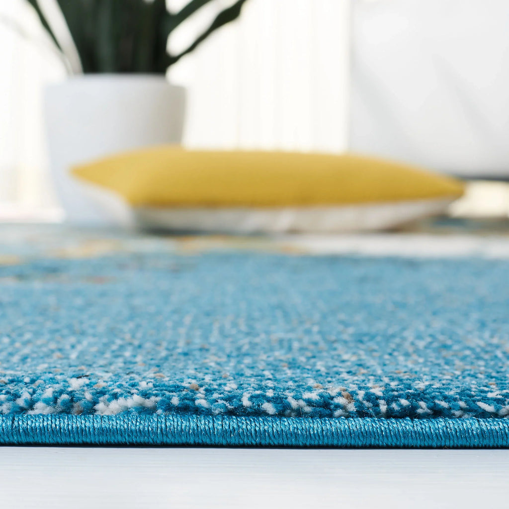 Nazca Glacier Area Rug, x 2'7" 5', Blue/Gold SAFAVIEH Abstract