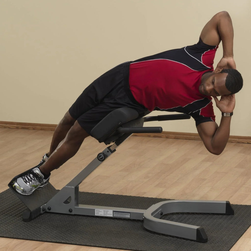 Exercise Gym Home Degree With Abdominal & Hyperextension Support For 45 Machine - And Adjustable Pads Thick Back Bench