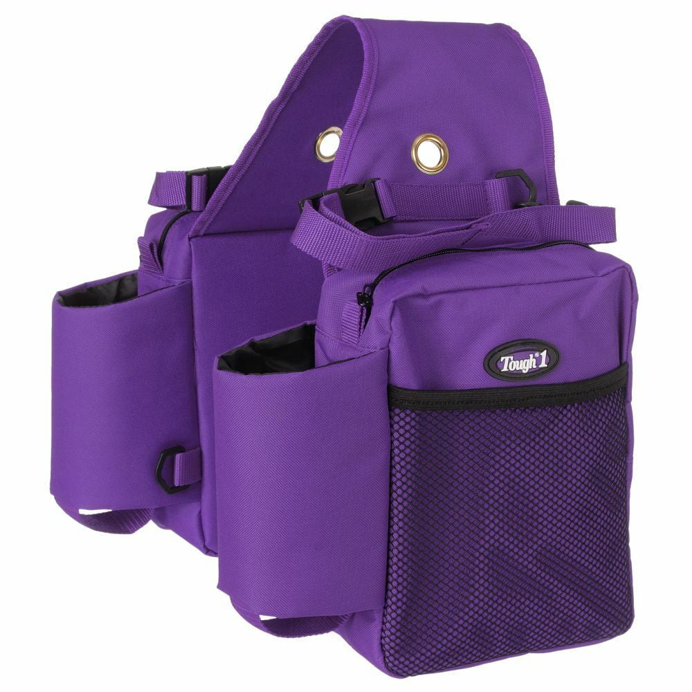 w/Bottle Tough1 Nylon Purple Holders Bag Saddle