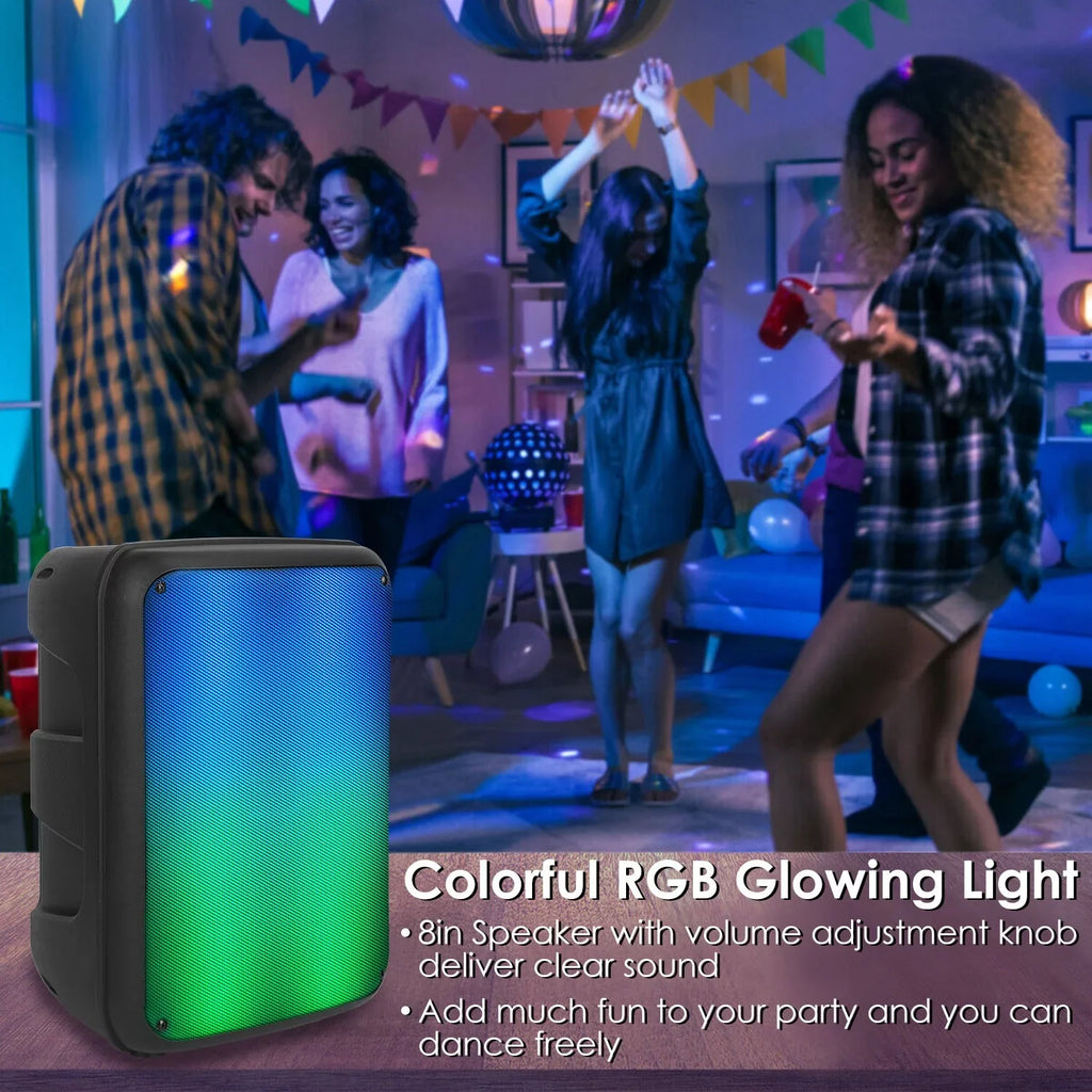 Card USB Speaker 8in Party Radio In Wireless Recording with Reading MMC Bluetooth iMountek TWS Function FM Portable Aux Mic Function Speaker