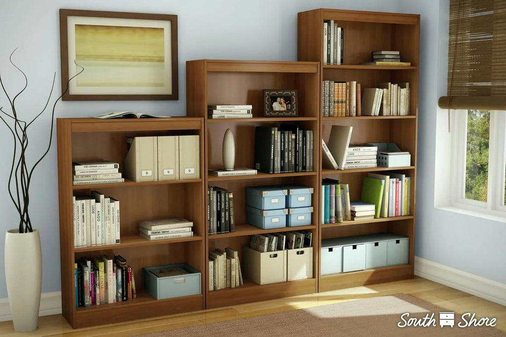 4-Shelf Bookcase-Morgan Cherry, Axess 58-Inch