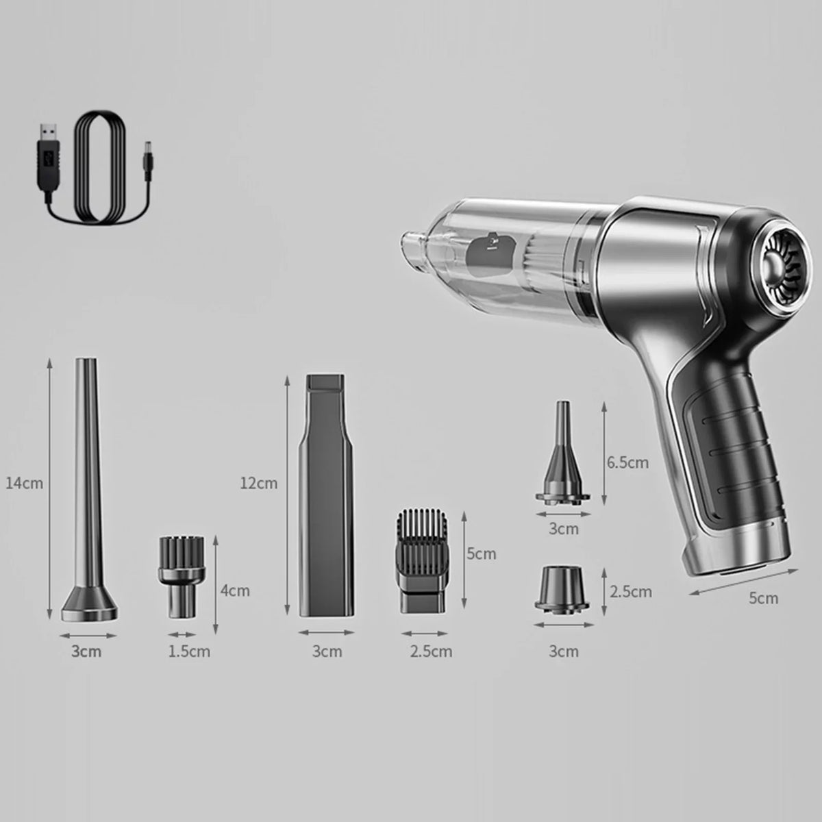 19000Pa for Handheld Cordless Office Car Cleaning With & Dust Home Handheld Air Suction Strong USB Duster Portable Hair Hand Tomfoto Pump Cleaner Pet Gravel