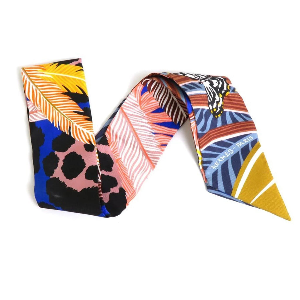 Twilly Pre-Owned (Good) Women's HERMES Scarf Silk Multicolor