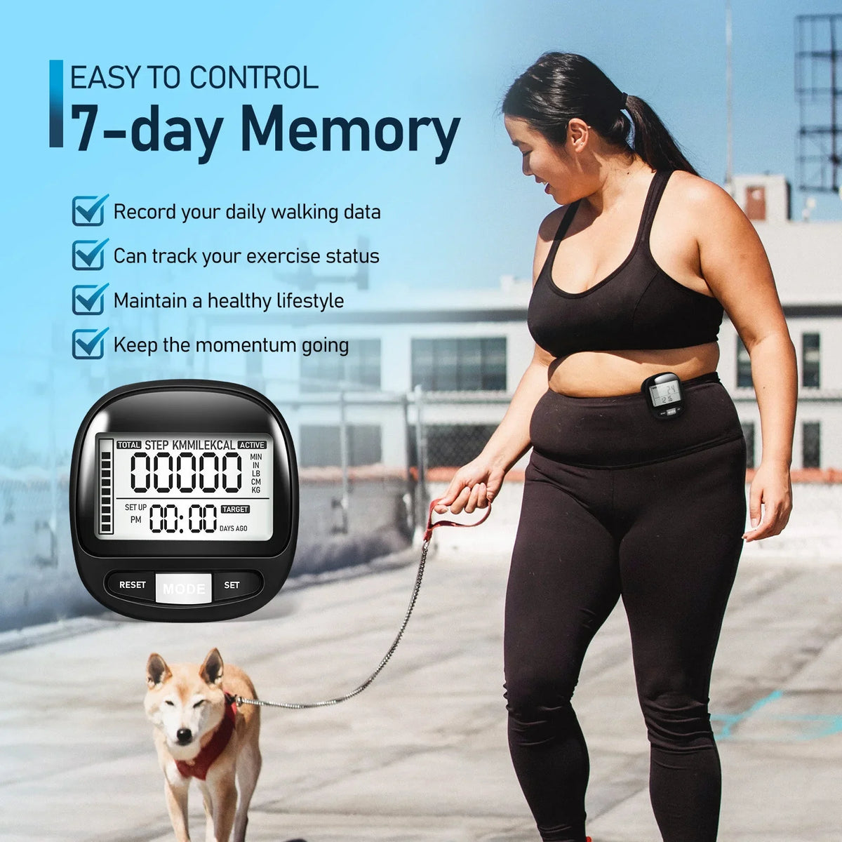 Portable Steps Pedometer Walking Yueyihe Pedometer Step Walking Tracker Outdoor Clip Counter
