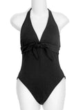 Size 1 Swim Suit Chest Piece Black & Bathing Womens with Blanca La 8 Knotted