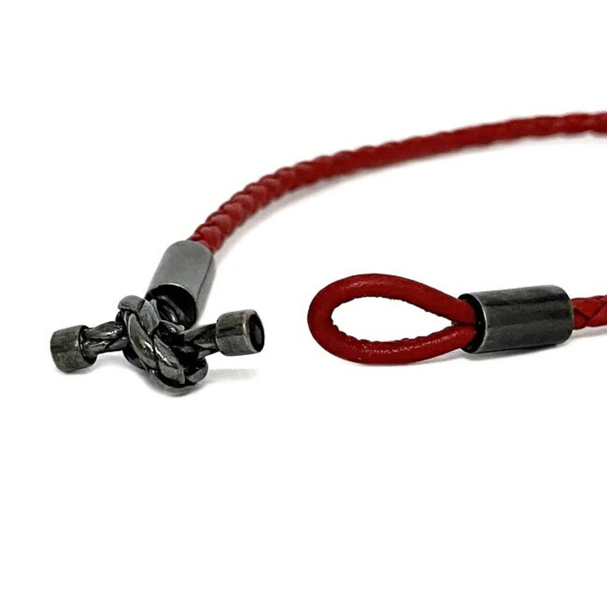 Red Charm Bracelet (Like 925 Color Ec-14210 Leather,Silver Pre-Owned Bottega New) Veneta