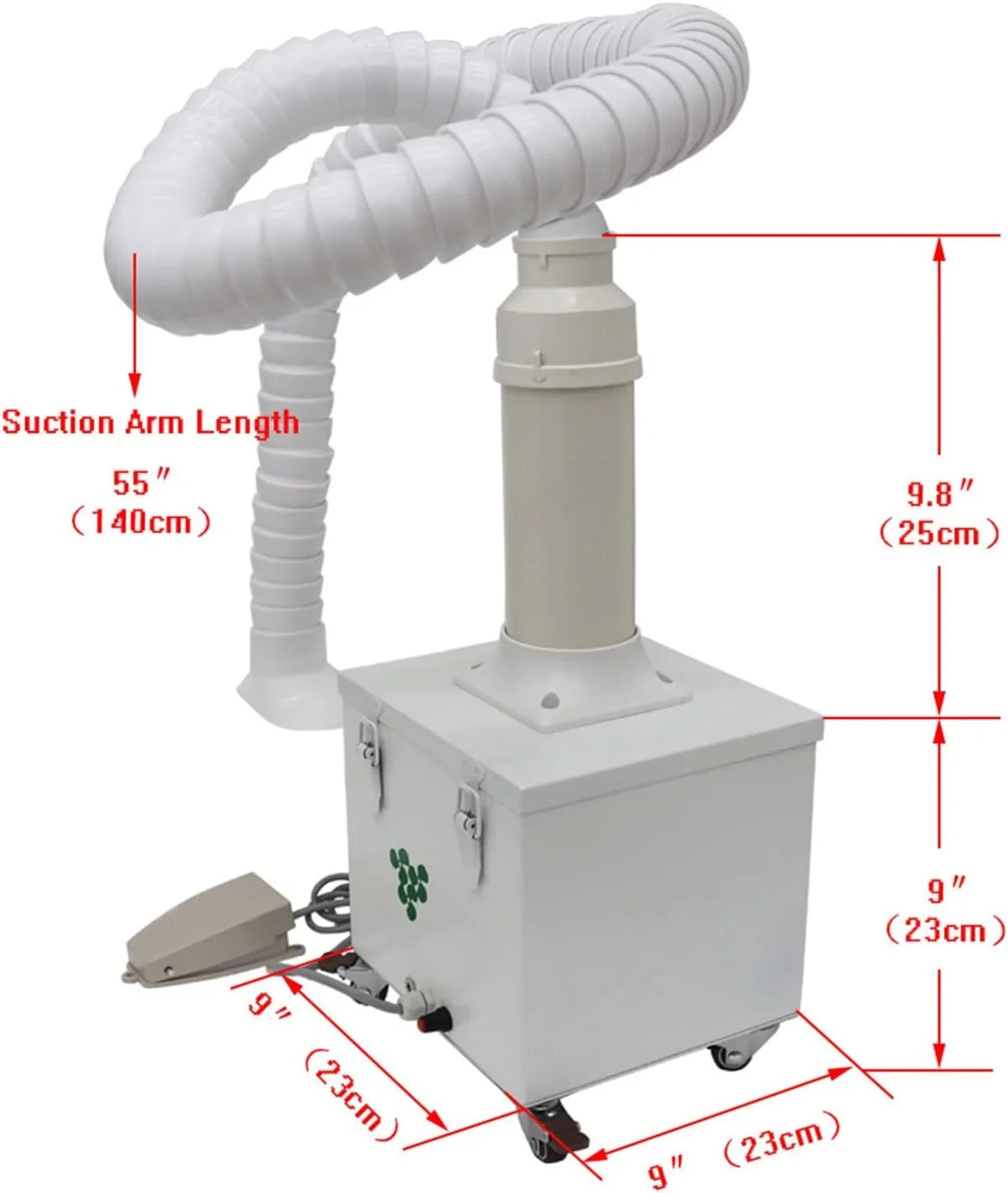 Smoke Purifier Welding Portable Purifier Foot 12V with Smoke Dry Welding Extractor Switch Fume